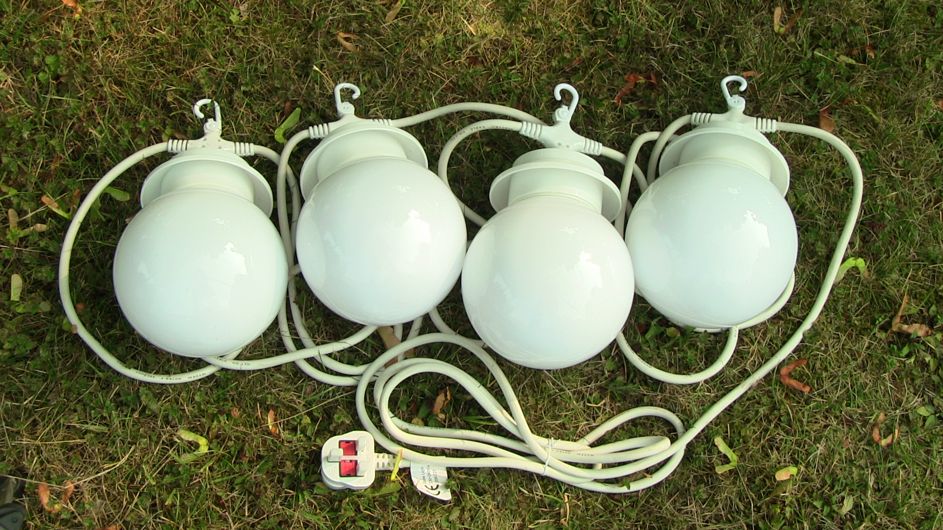 Set of Four Globe Lights for Gazebo / Marquee / Patio garden Gazebo